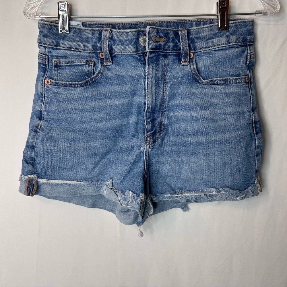American Eagle Outfitters AEO Mom Shorts Jeans Denim Stretch Size 6